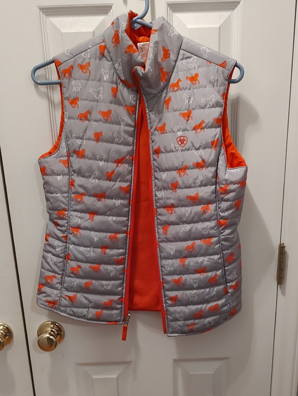 Ariat Hot Pink and Gray Jacket (Visible Label)